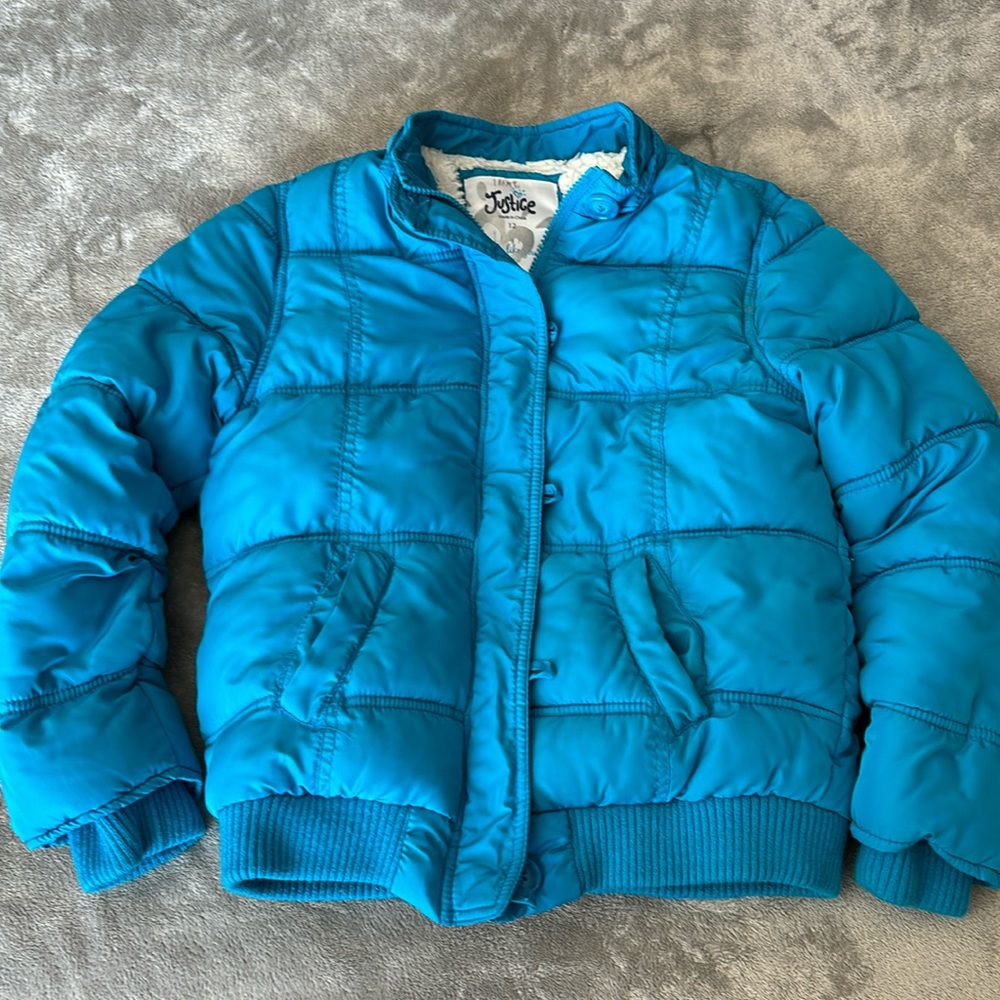 Justice Girls Puffer Jacket Size 12